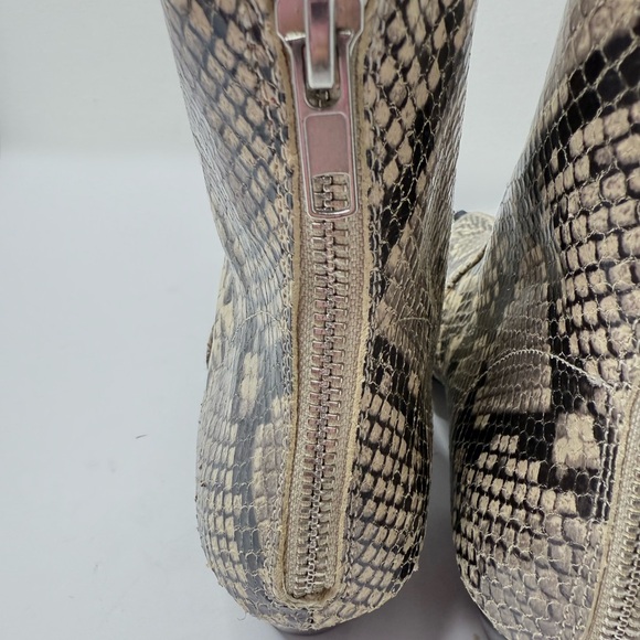 Steve Madden Snakeskin Leather Ankle Boots Size 6 - Picture 6 of 7